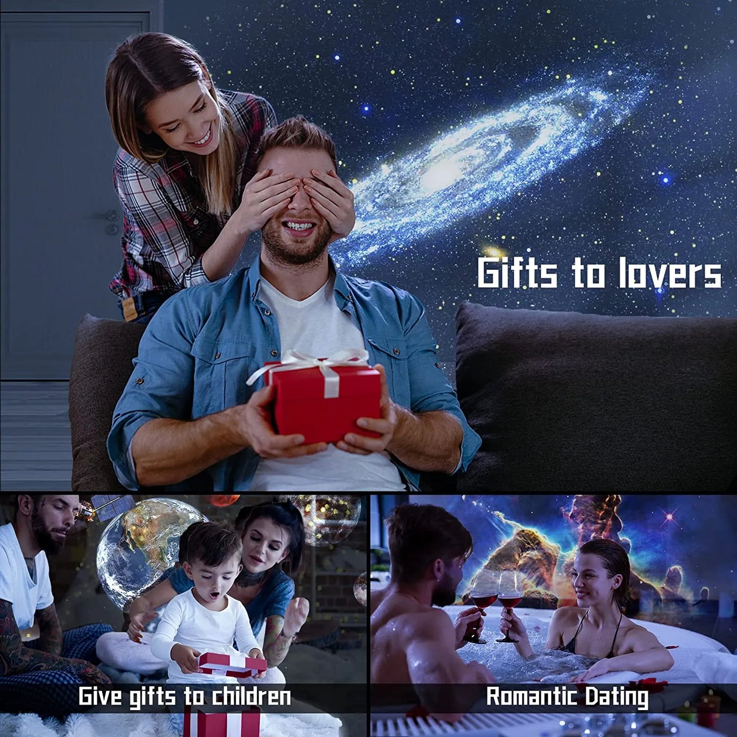 Proiector de galaxie cu lumină de noapte