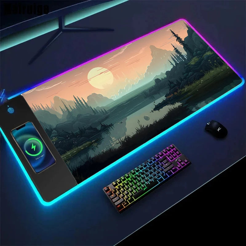 Mousepad cu încărcare wireless
