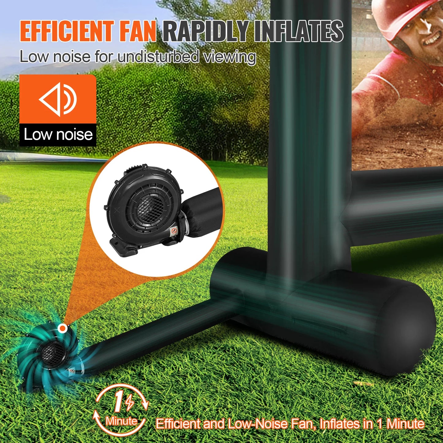 Ecran de film gonflabil