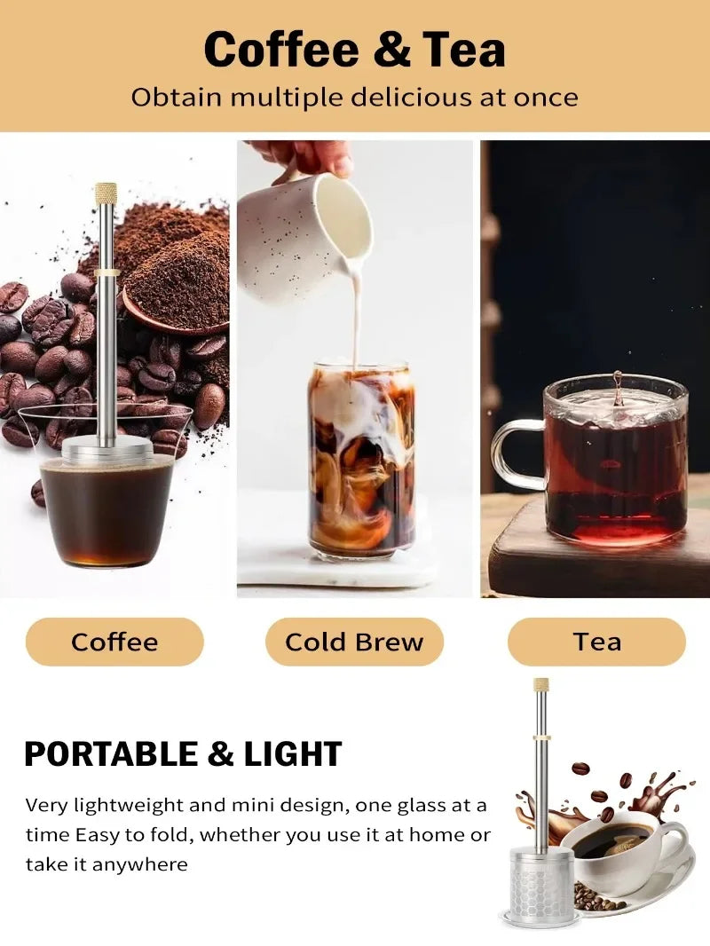 Filtru reutilizabil de cafea și ceai din oțel inoxidabil