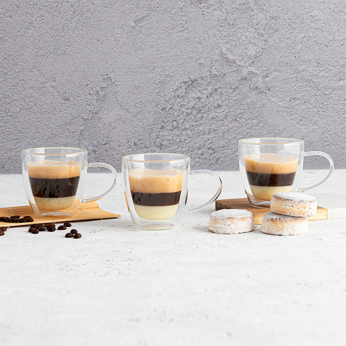 Tea and coffee cup Quid Serenia Transparent Glass 150 ml (6 Units)-3