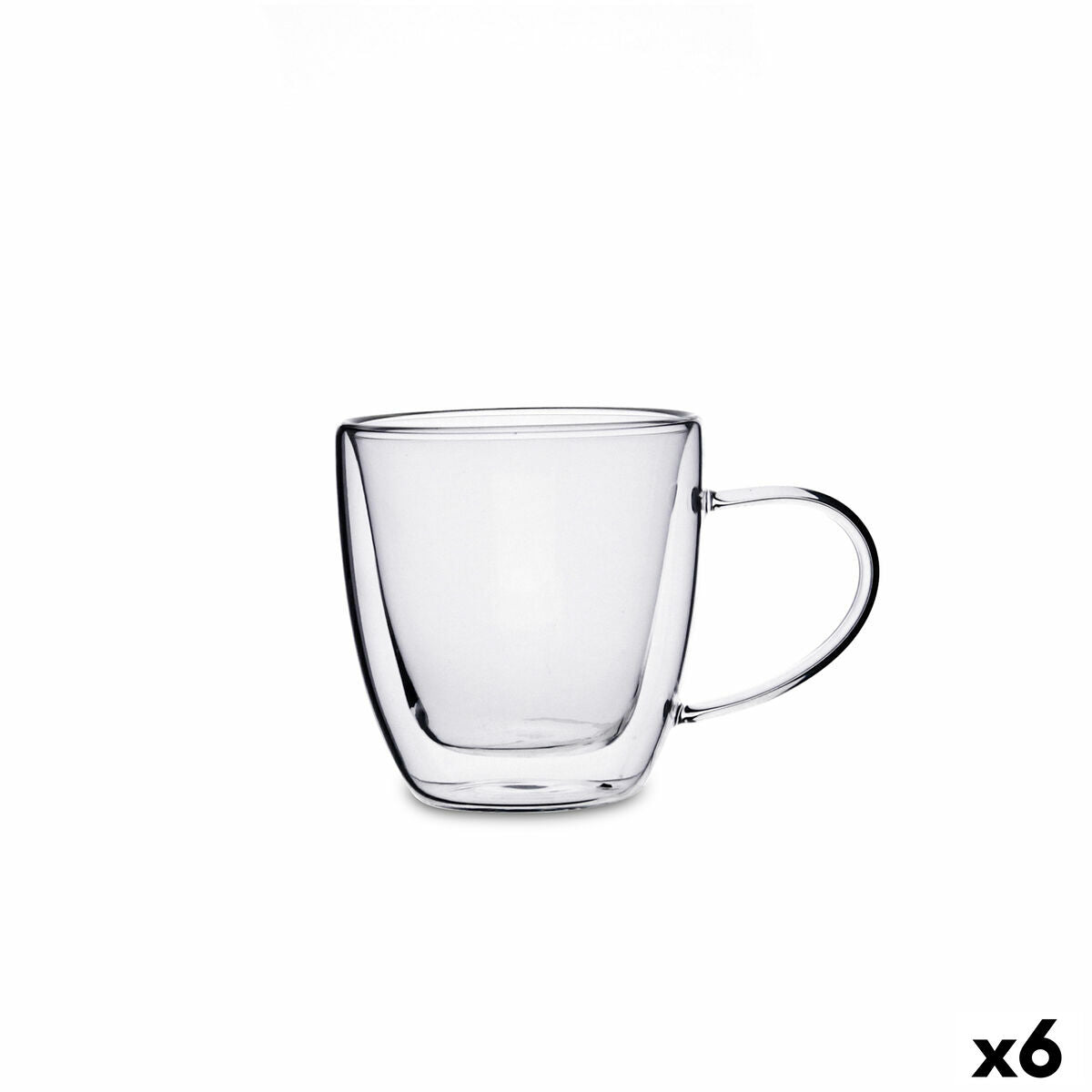 Tea and coffee cup Quid Serenia Transparent Glass 150 ml (6 Units)-0
