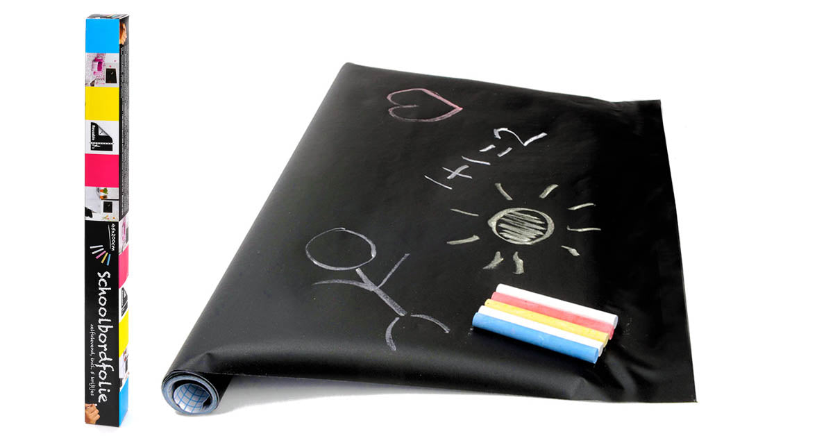Blackboard sticker with 5 pieces of chalk-2